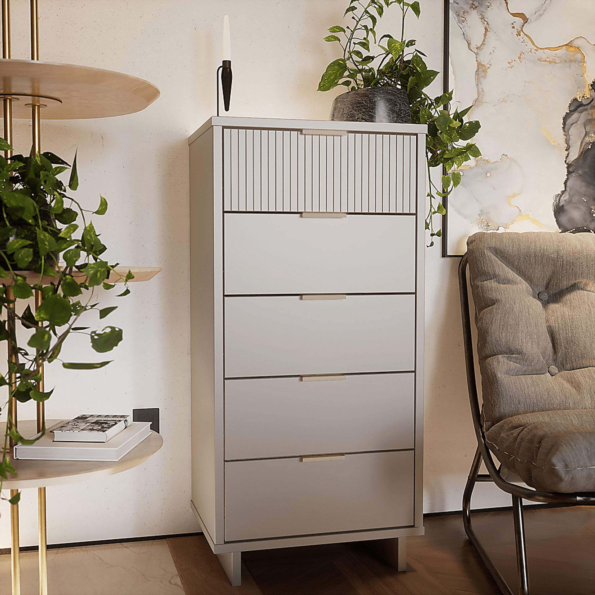 Bremmer I Light Gray Dresser - Image 2