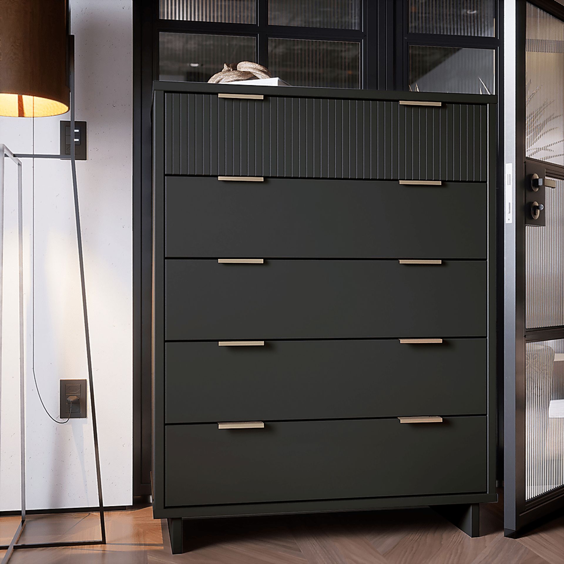 Bremmer III Dark Gray Dresser - Image 2