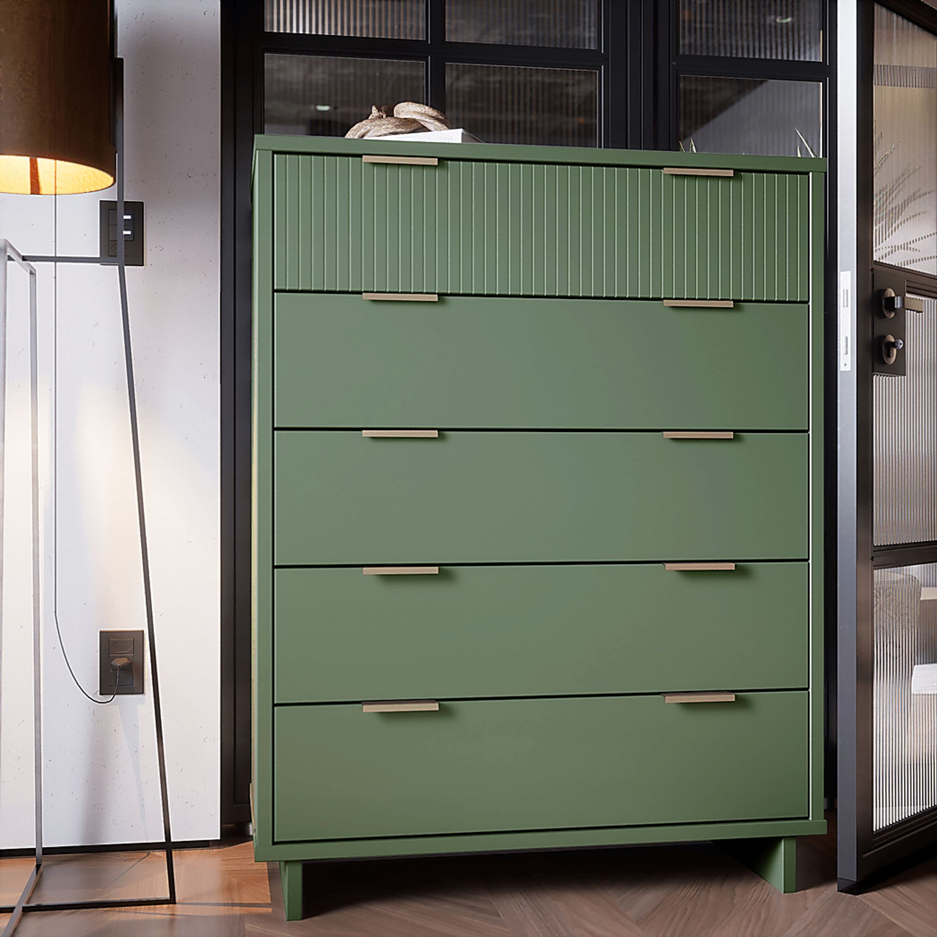 Bremmer III Green Dresser - Image 2