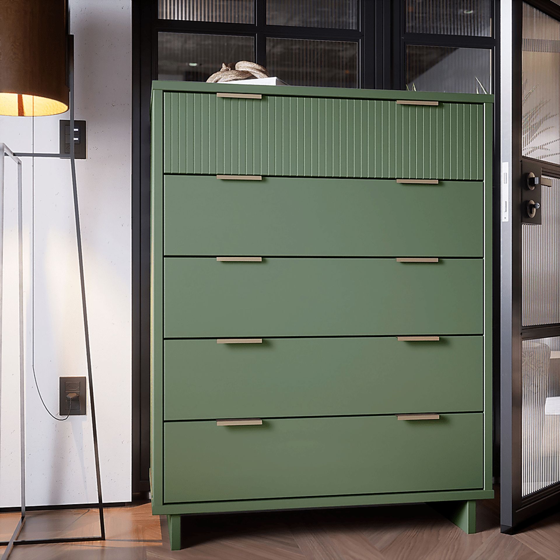 Bremmer III Green Dresser - Image 2