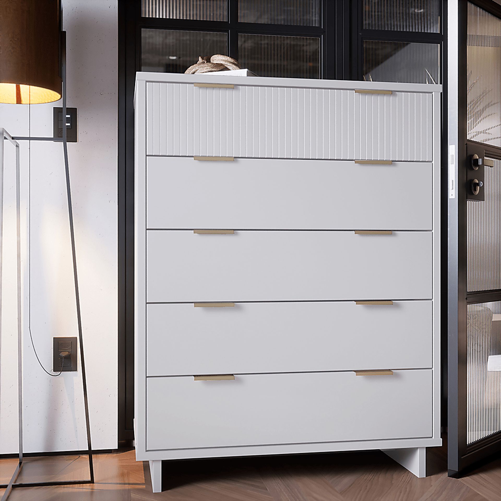 Bremmer III White Dresser - Image 2
