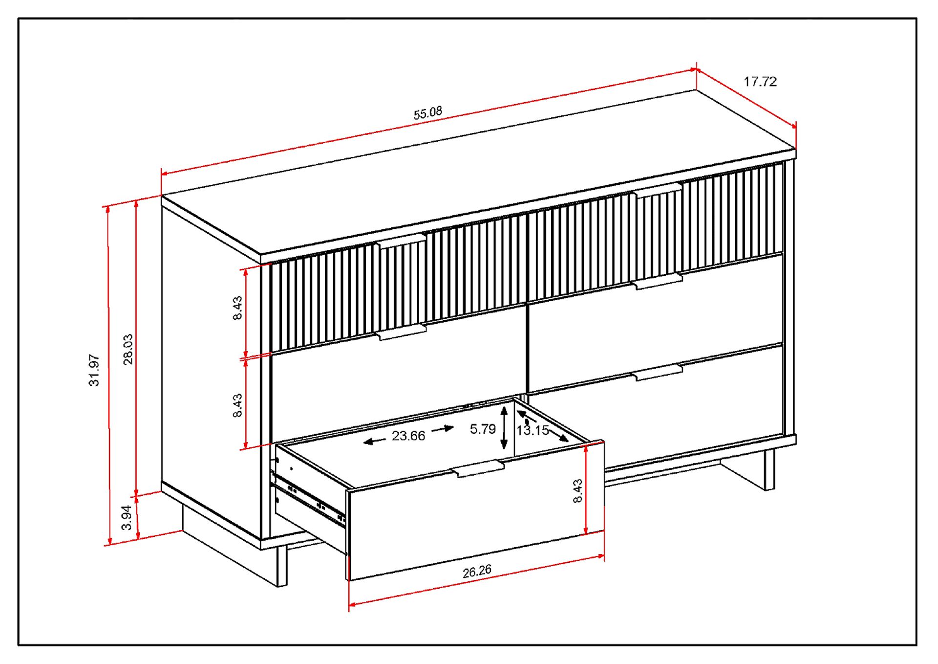 Bremmer IV Midnight Blue Dresser - Image 9