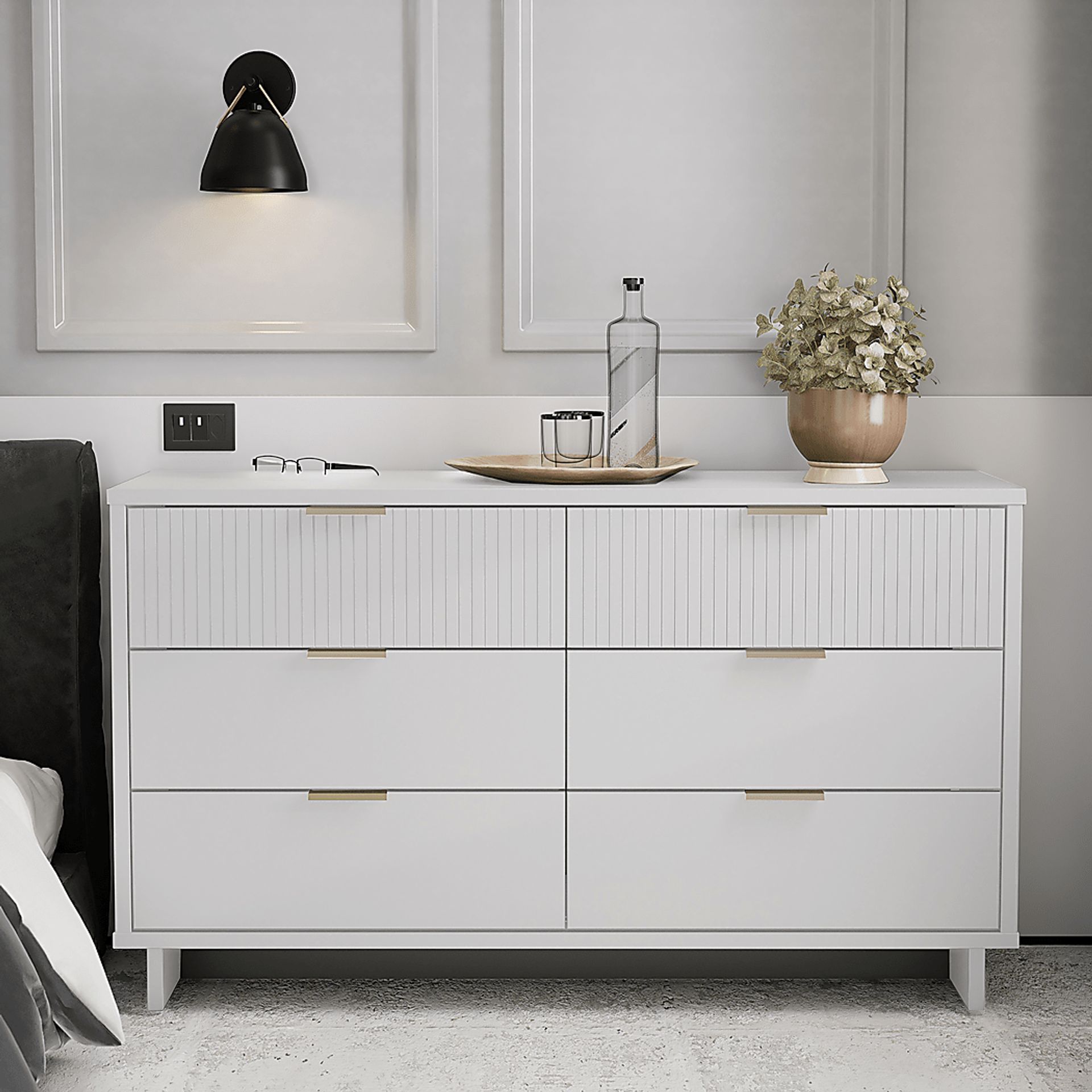 Bremmer IV White Dresser - Image 2