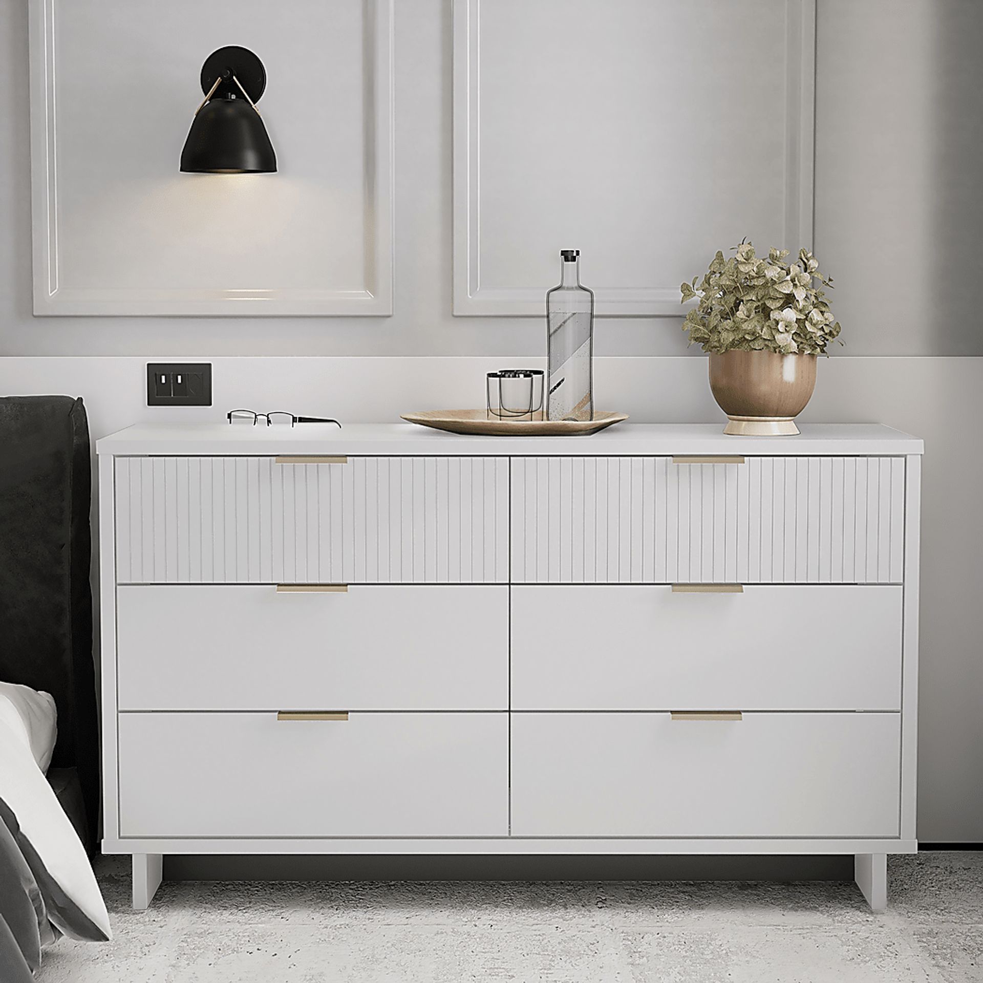 Bremmer IV White Dresser - Image 2