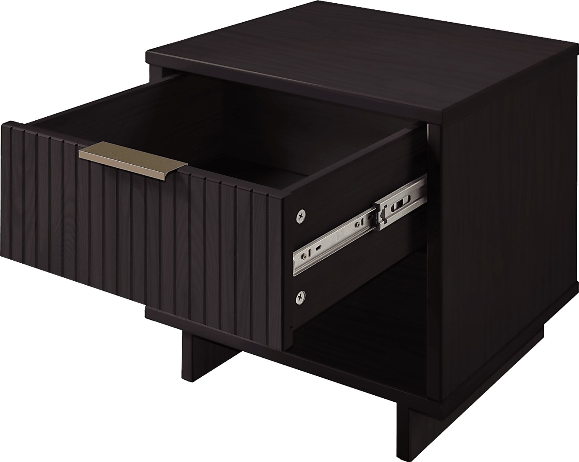 Bremmer V Black Nightstand - Image 4