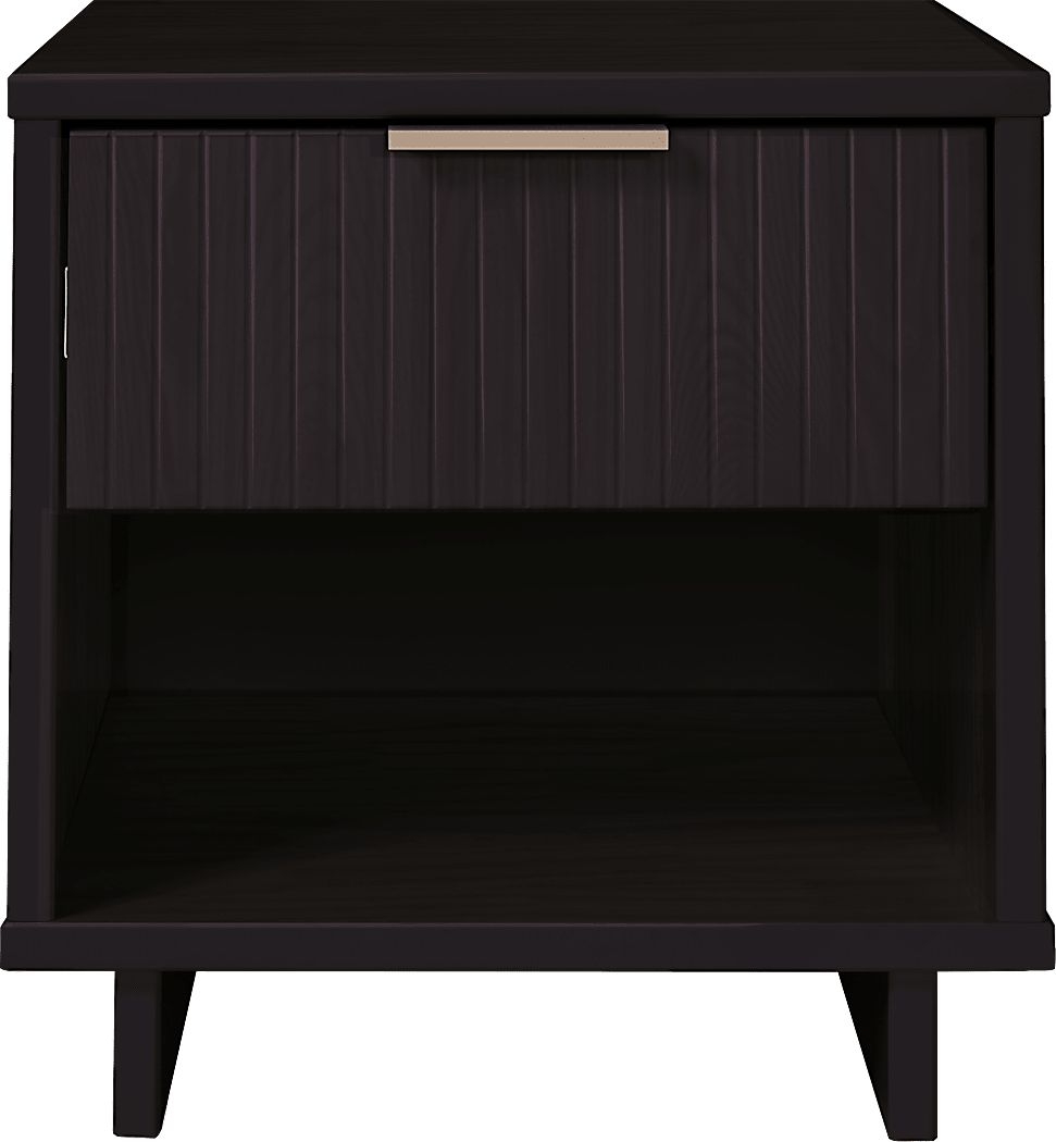 Bremmer V Black Nightstand