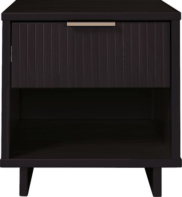 Bremmer V Black Nightstand