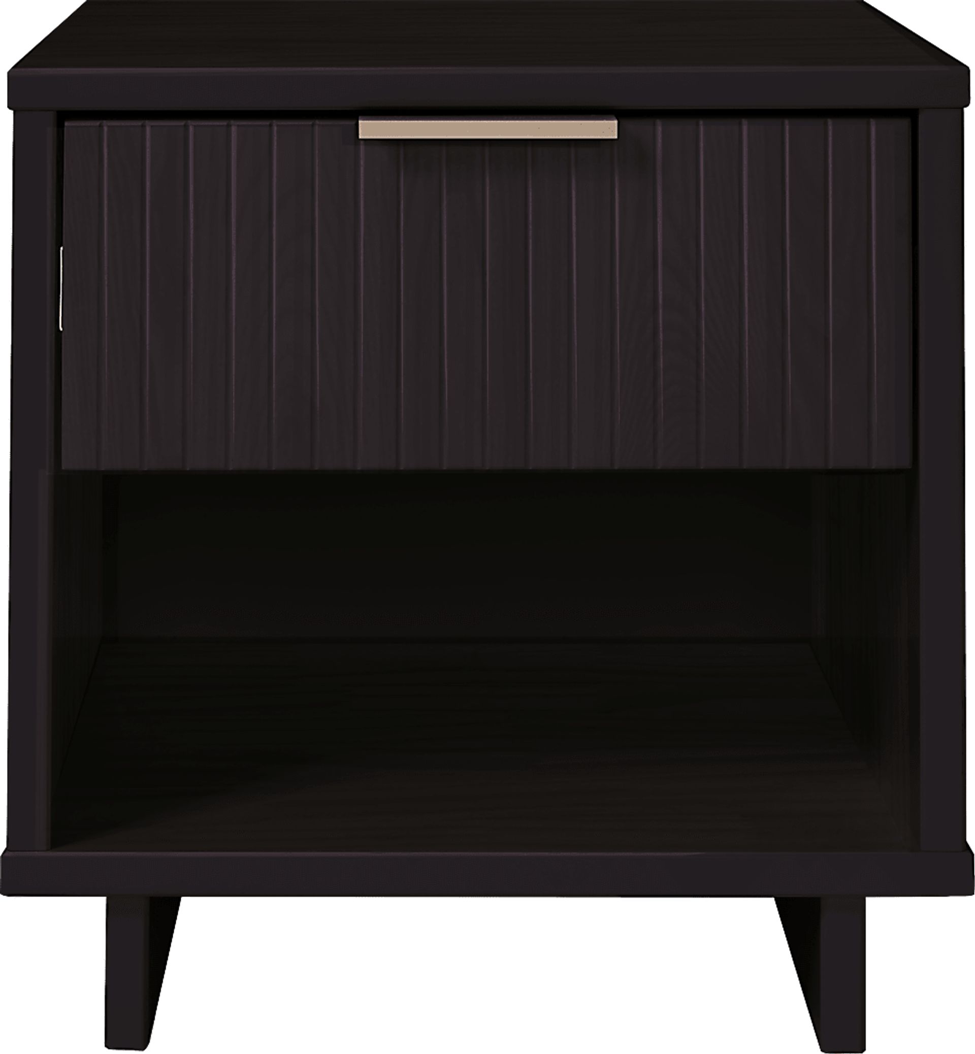 Bremmer V Black Nightstand - Image 1