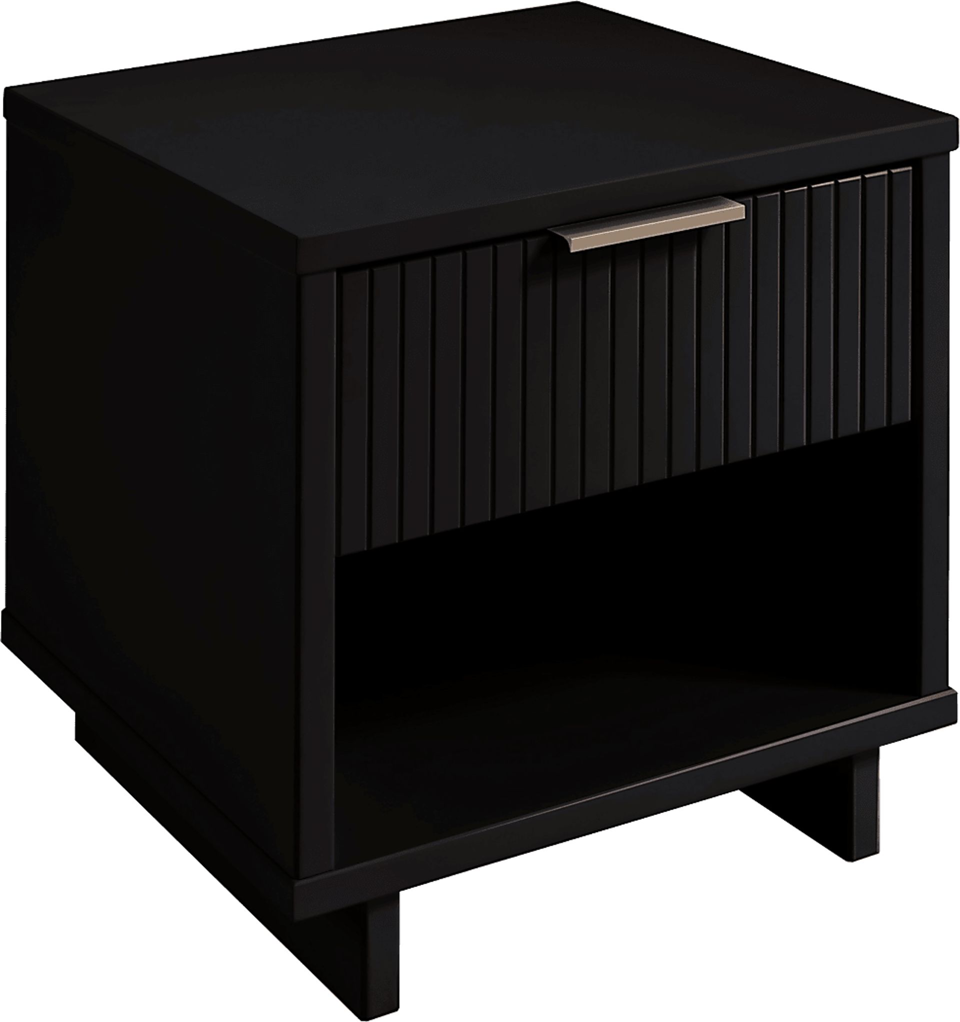 Bremmer V Black Nightstand - Image 1