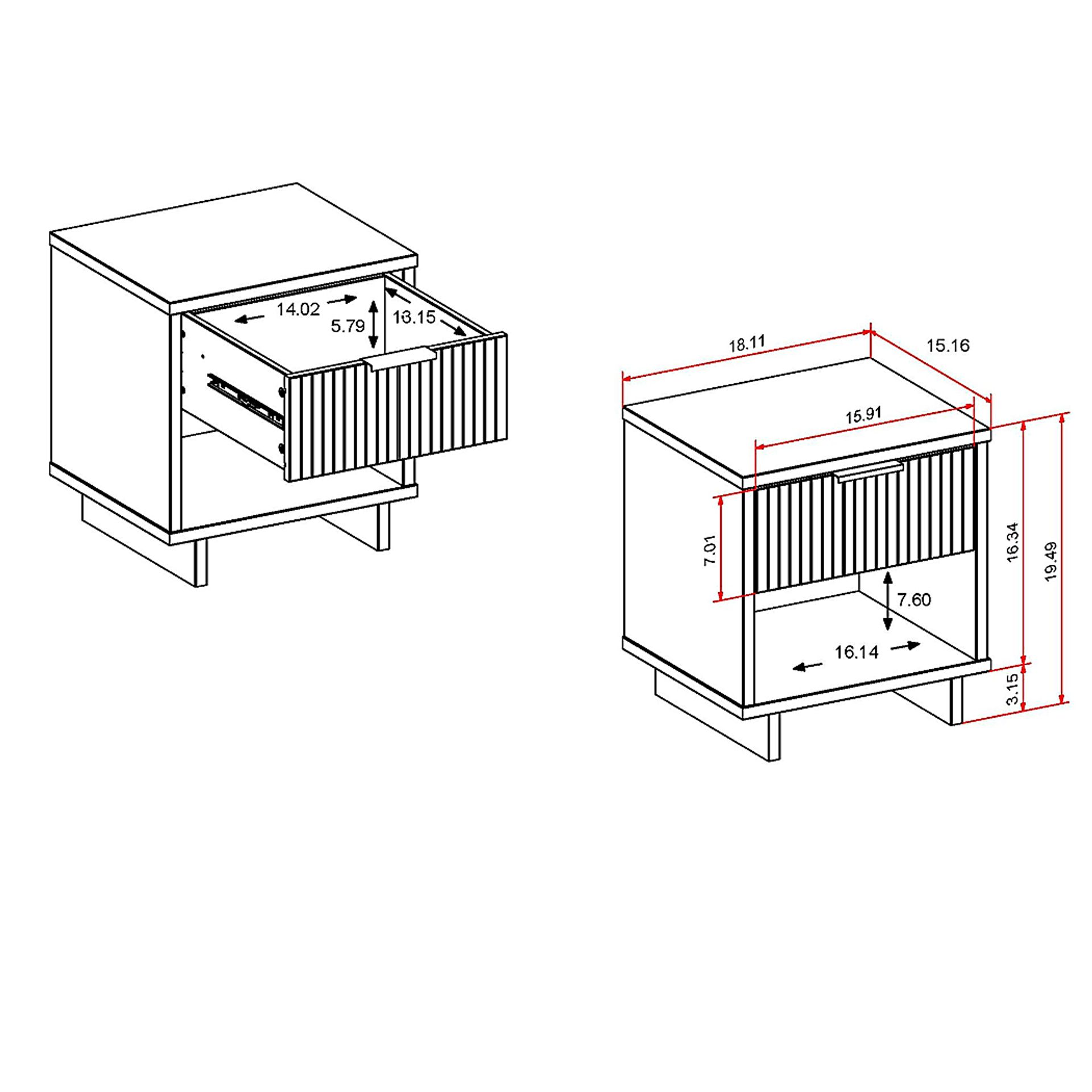 Bremmer V Dark Gray Nightstand - Image 11