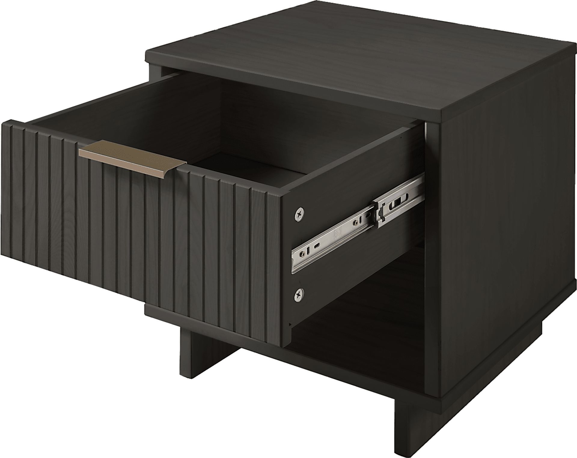 Bremmer V Dark Gray Nightstand - Image 4