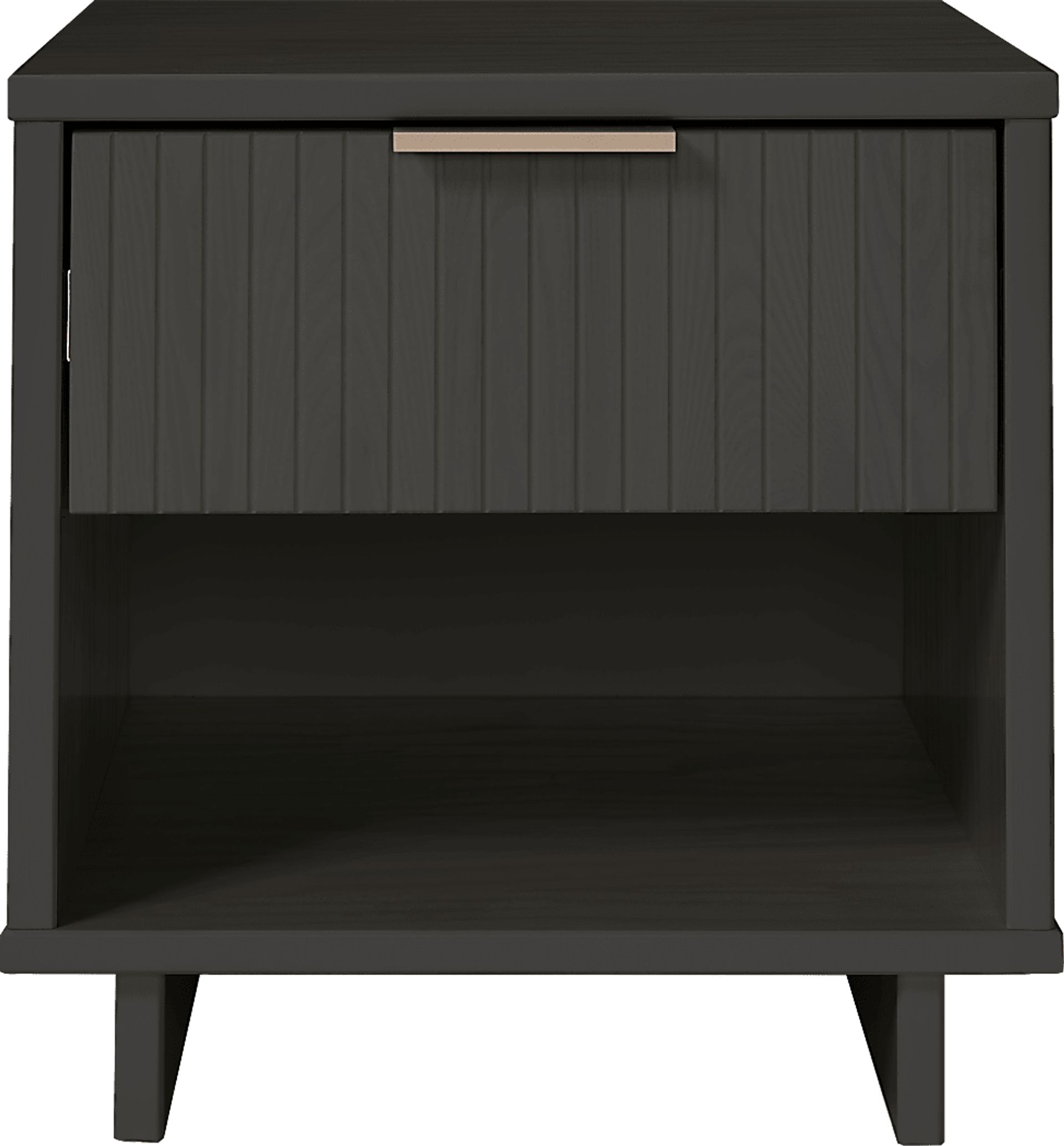 Bremmer V Dark Gray Nightstand - Image 1