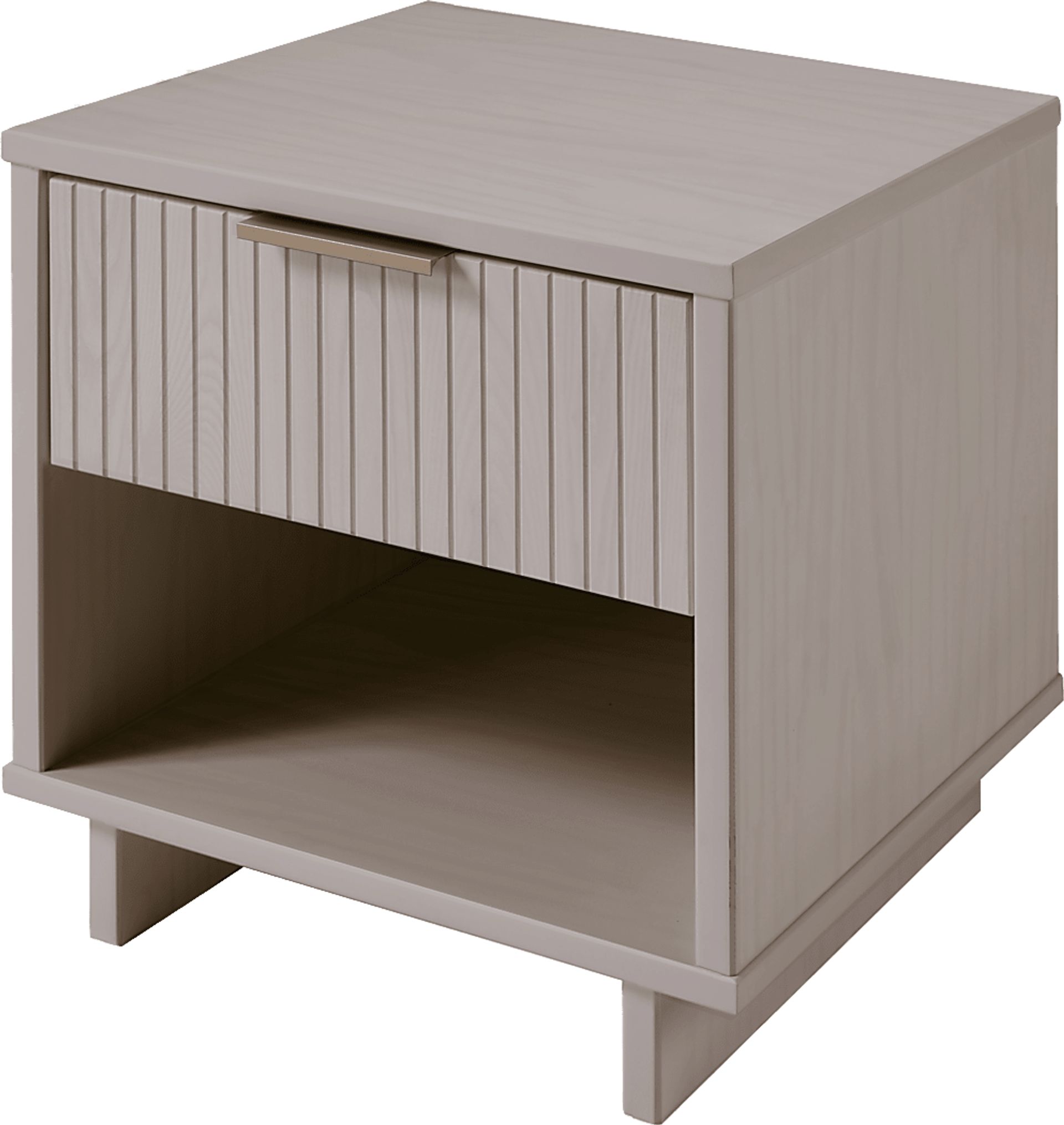 Bremmer V Light Gray Nightstand - Image 6