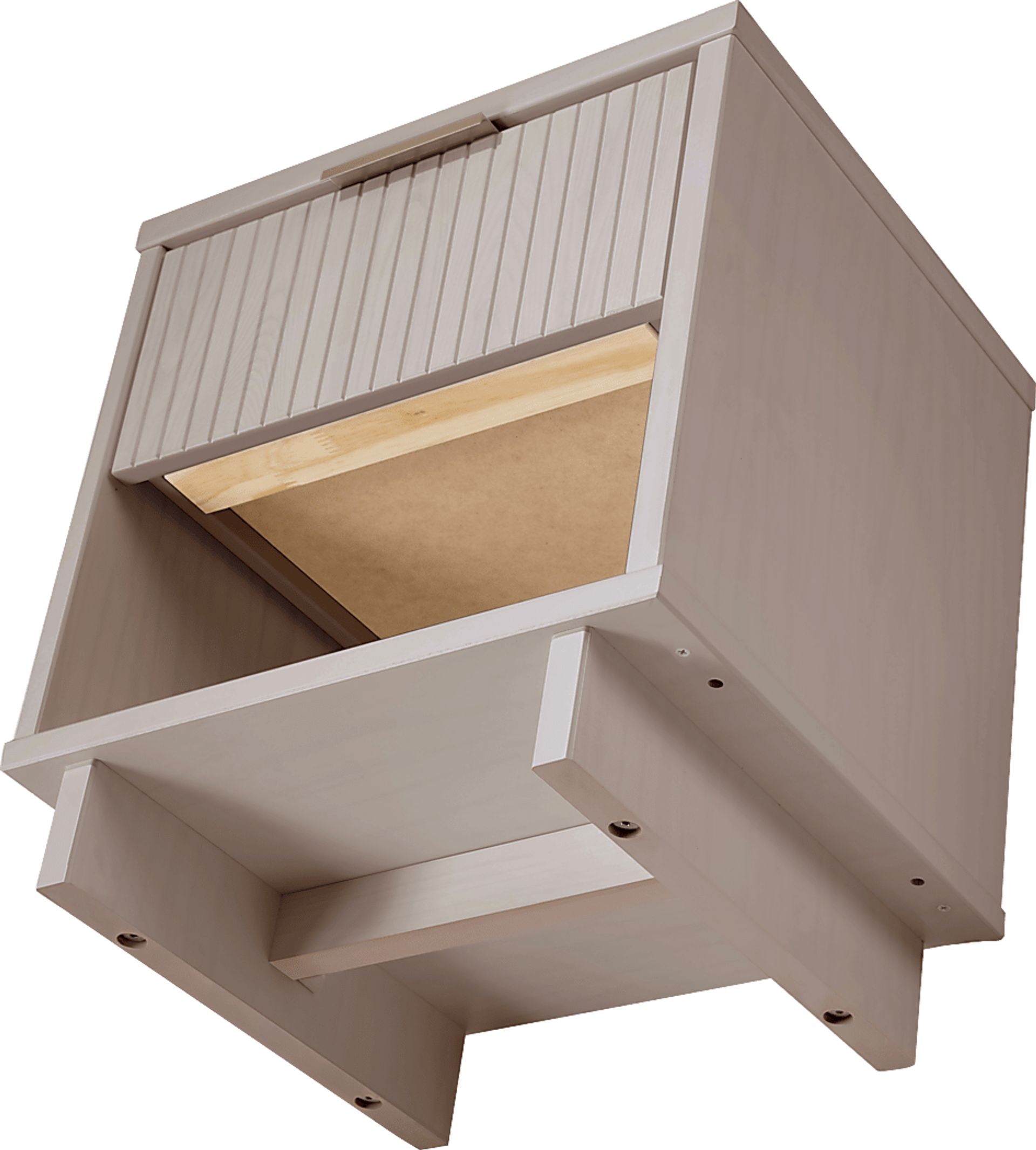 Bremmer V Light Gray Nightstand - Image 9