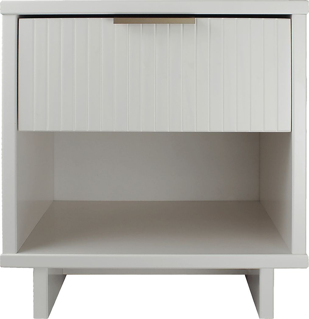 Bremmer V White Nightstand