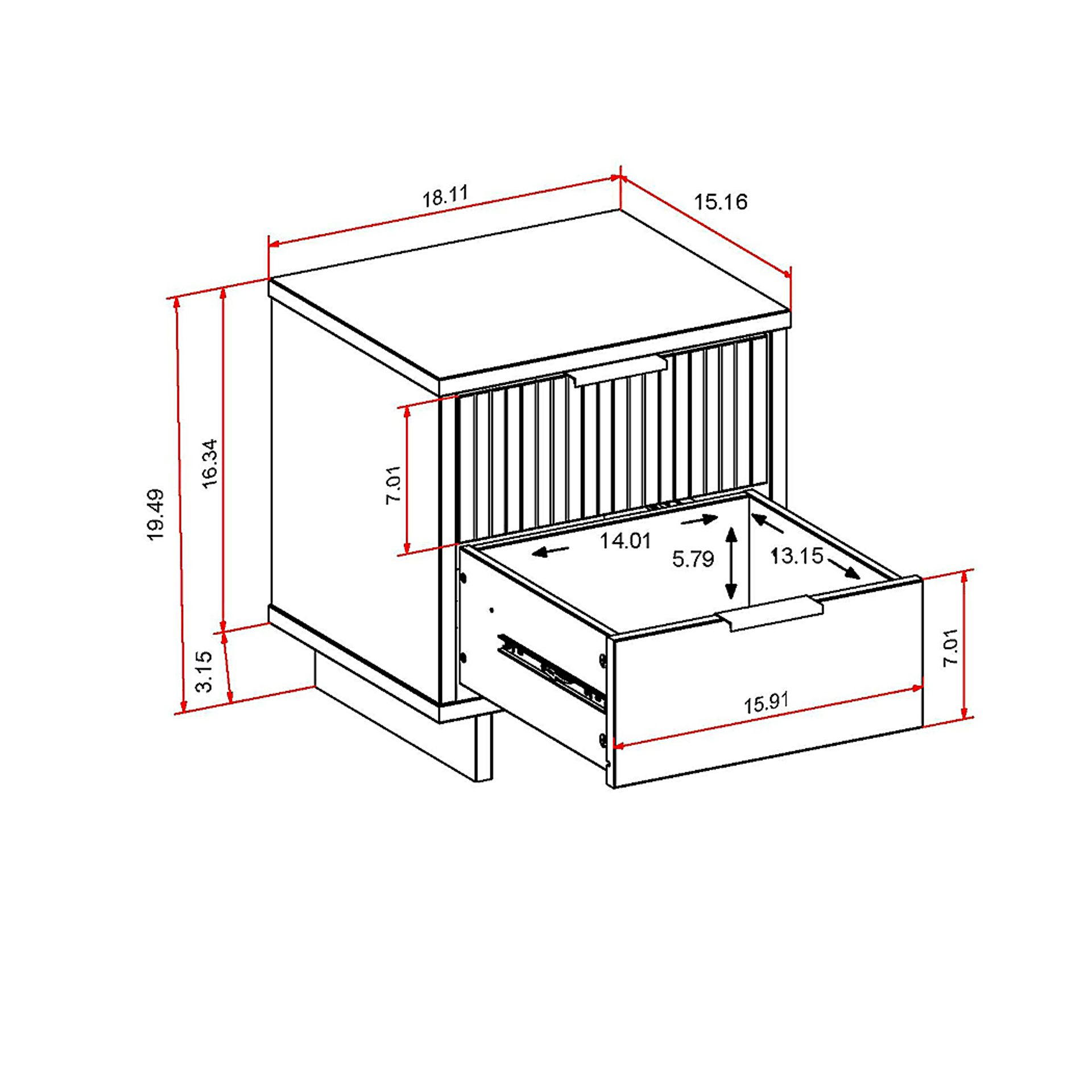 Bremmer VI Midnight Blue Nightstand - Image 10