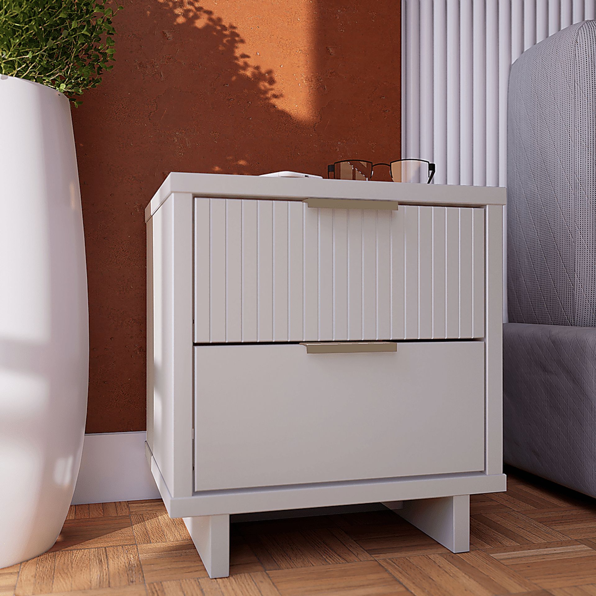 Bremmer VI White Nightstand - Image 2