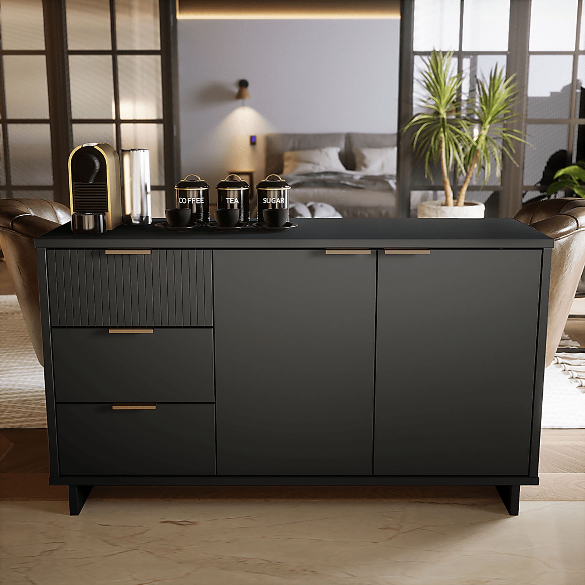 Bremmer VII Dark Gray Sideboard - Image 2
