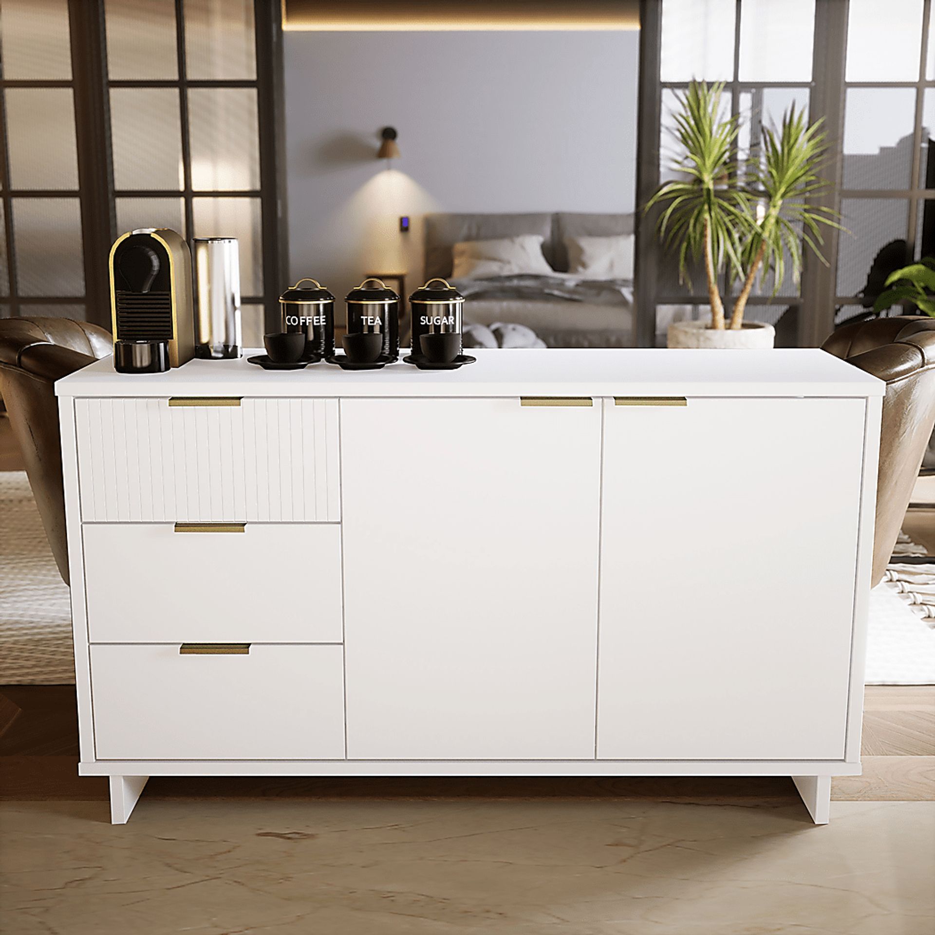 Bremmer VII White Sideboard - Image 2