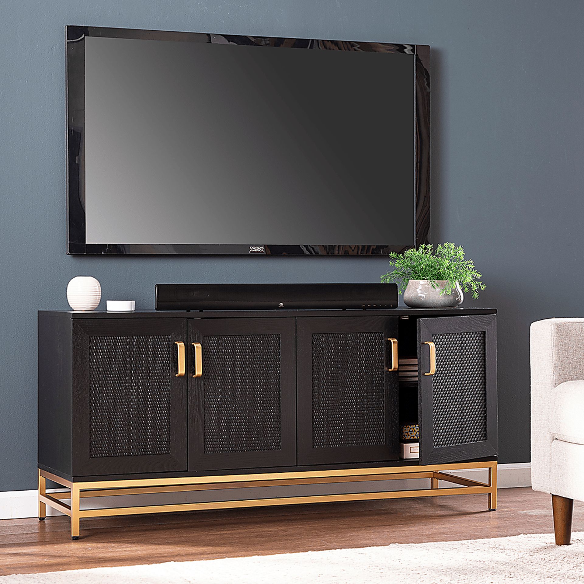 Brendle Black 55 in. Console - Image 7