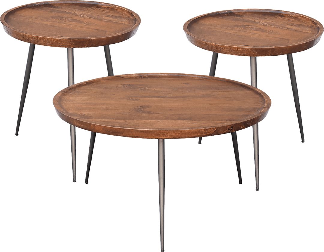 Brendleton Brown 3 Pc Table Set