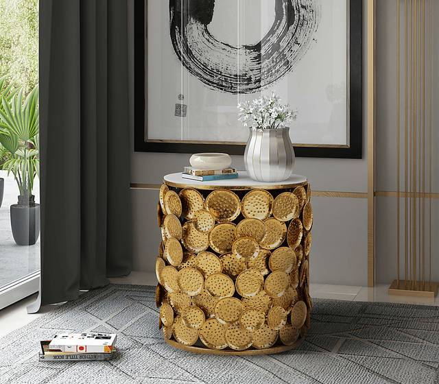 Brenella Gold Accent Table - Thumbnail - Image 4