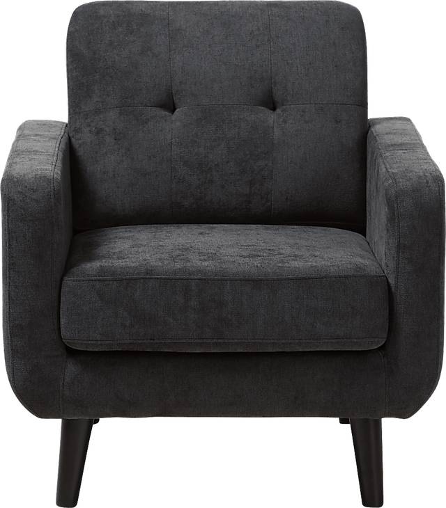 Breneman Charcoal Accent Chair - Thumbnail - Image 3