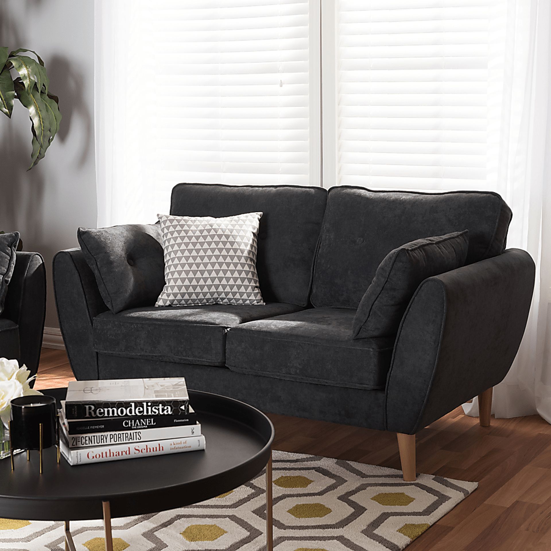 Breneman Charcoal Loveseat - Image 2