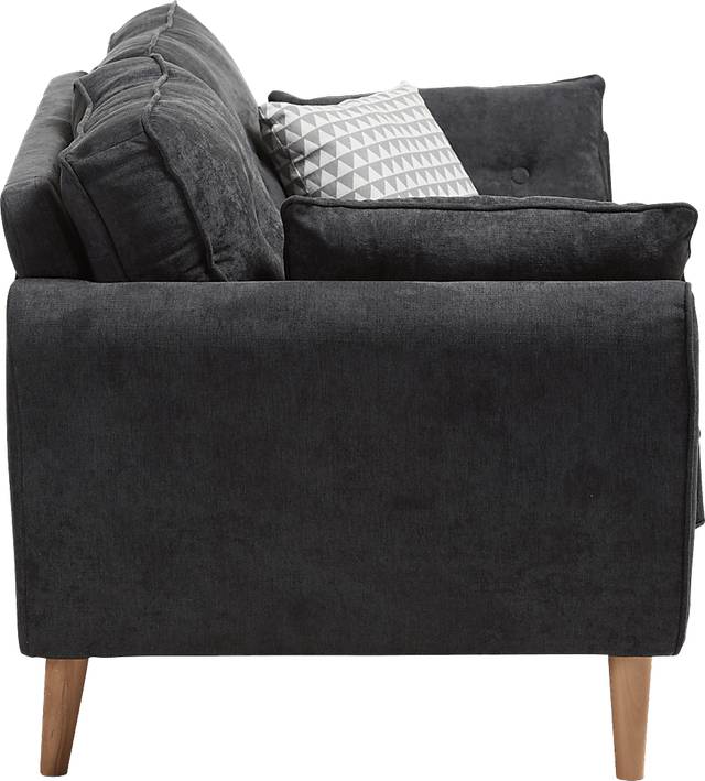Breneman Charcoal Loveseat - Thumbnail - Image 4
