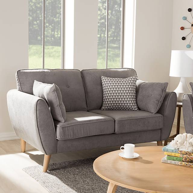 Breneman Gray Loveseat - Thumbnail - Image 2