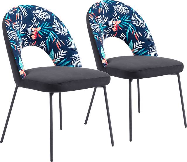 Brenmar Black Dining Chair, Set of 2 - Thumbnail - Image 1