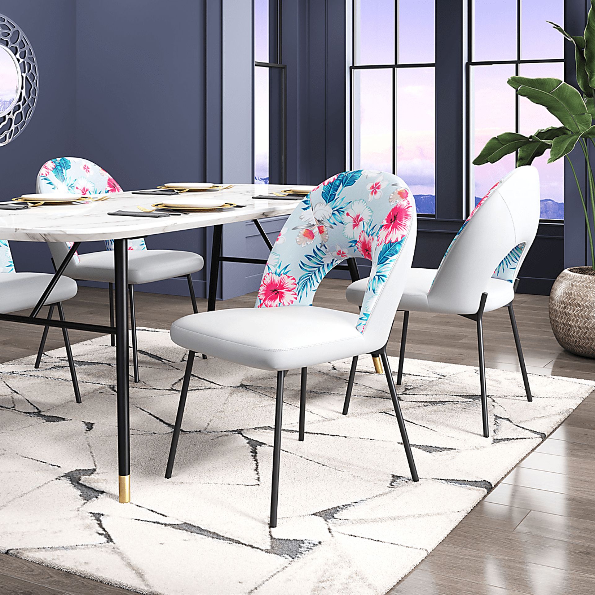 Brenmar White Dining Chair, Set of 2 - Image 2