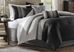 Brenna Black/Gray 7 Pc King Comforter Set