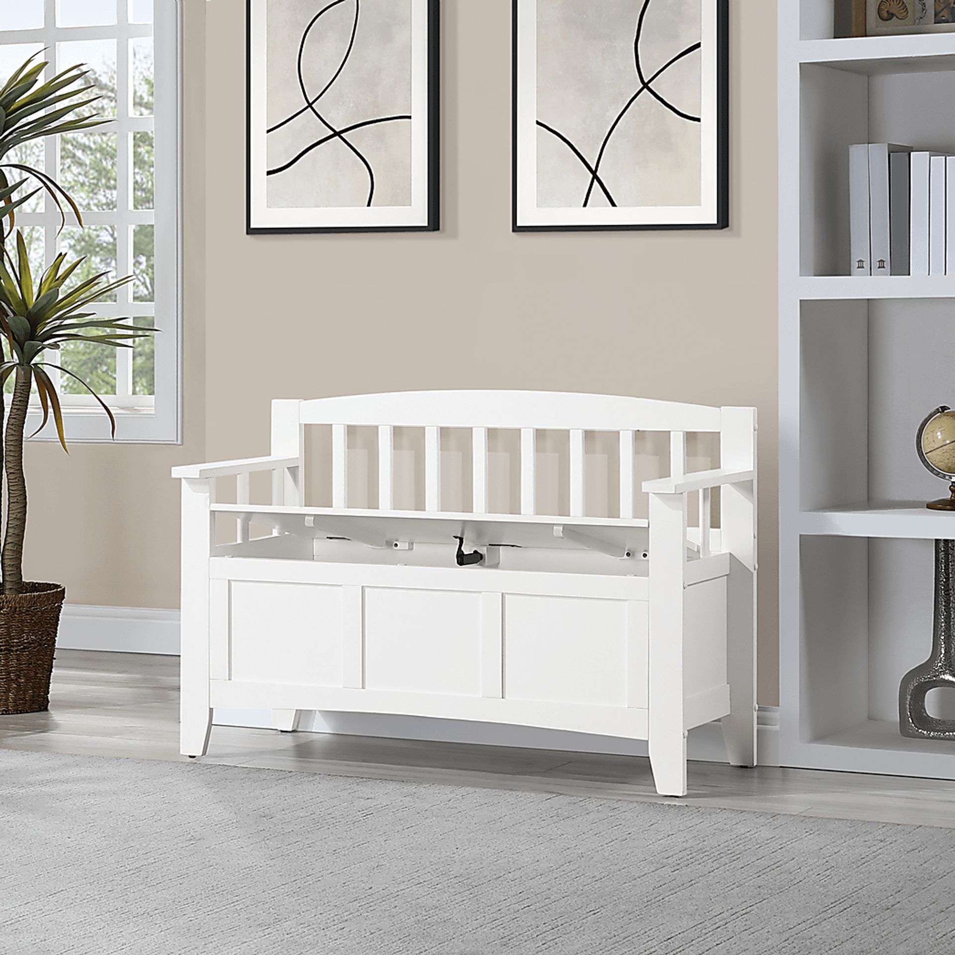 Brensom White Bench - Image 2