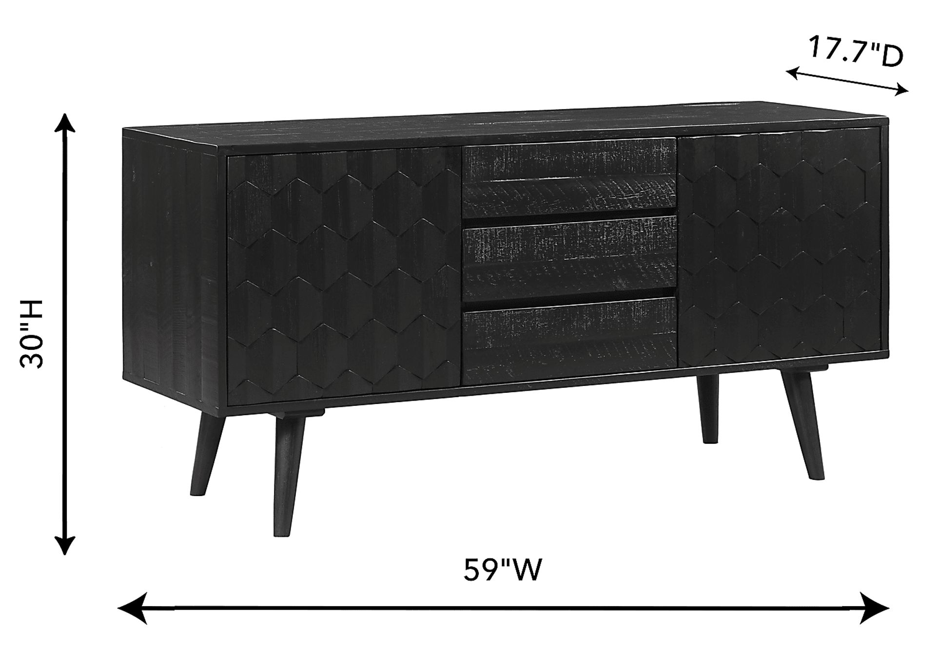 Brentan Black Sideboard - Image 10