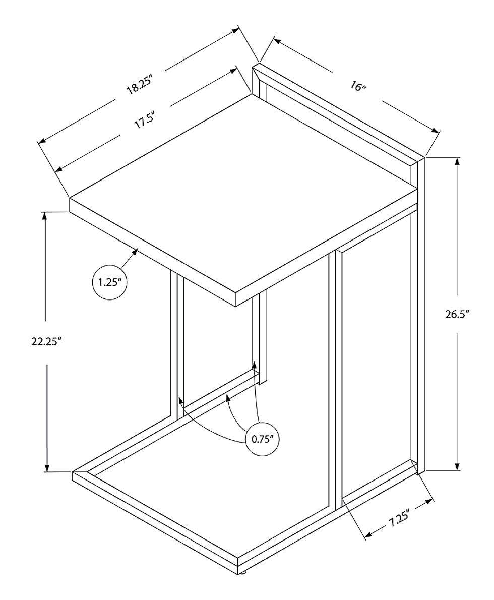 Brenteresa Lane Brown Accent Table