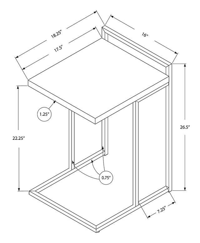 Brenteresa Lane Brown Accent Table - Thumbnail - Image 4