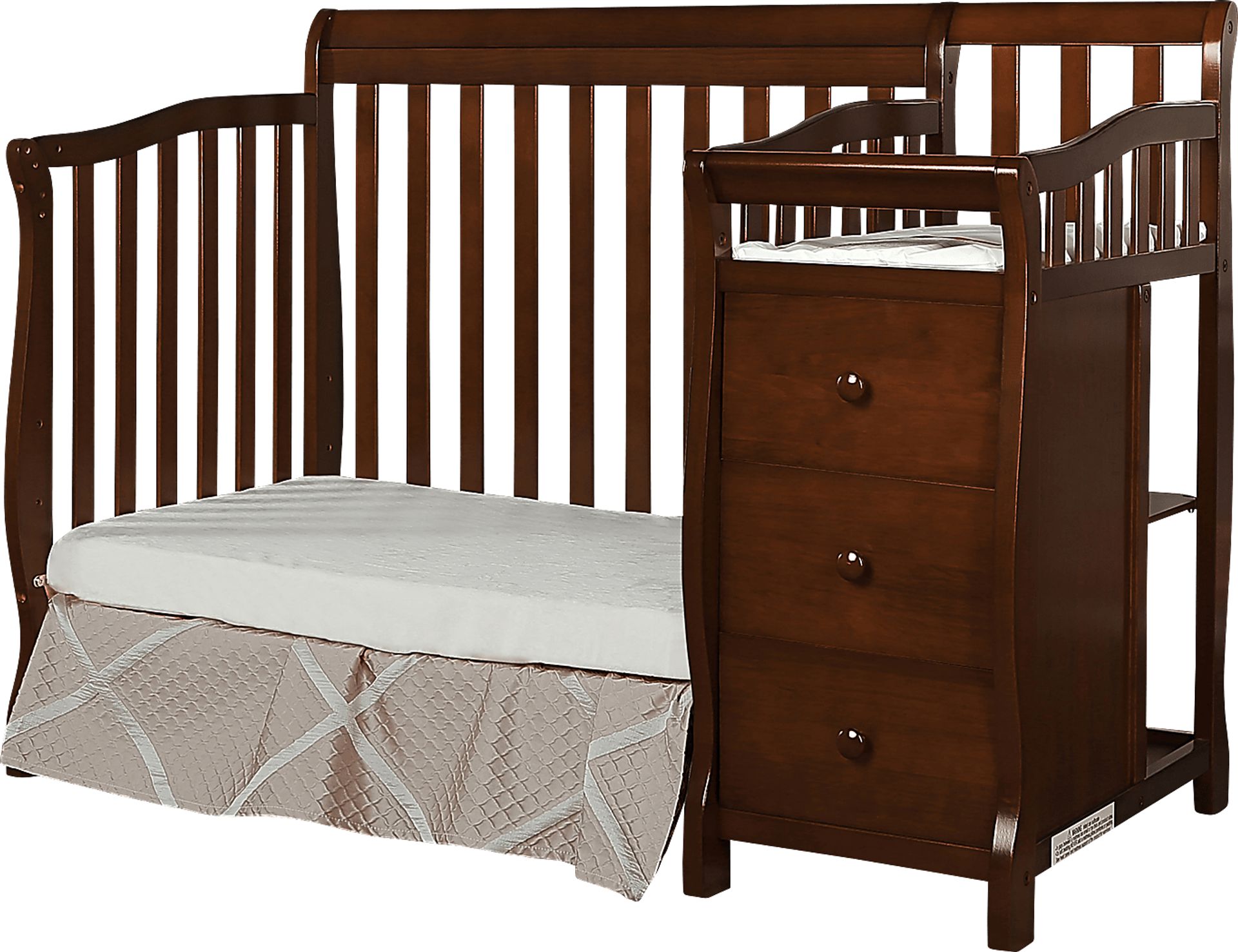 Brentley Espresso Mini Convertible Crib and Changer - Image 2