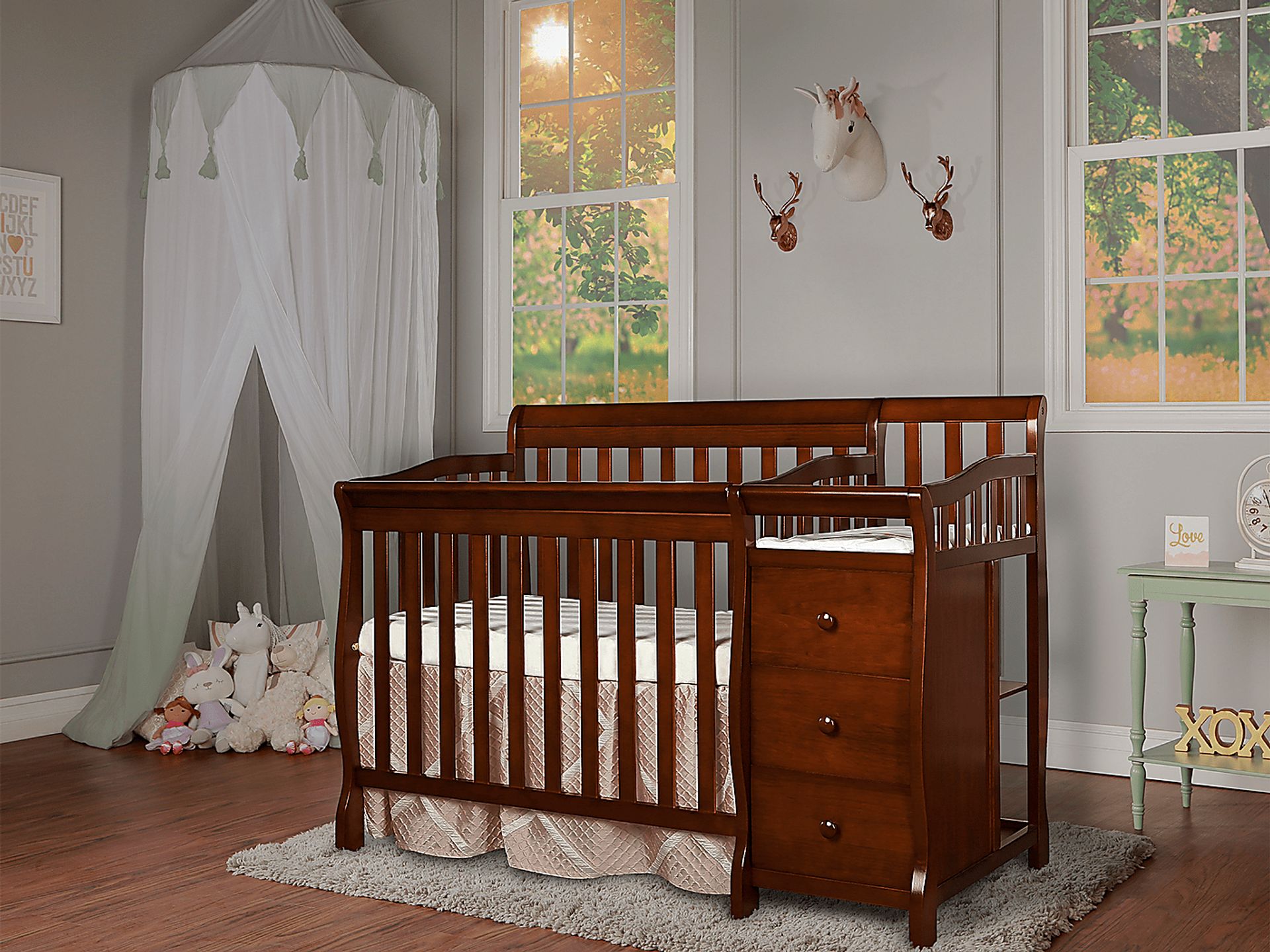 Brentley Espresso Mini Convertible Crib and Changer - Image 3