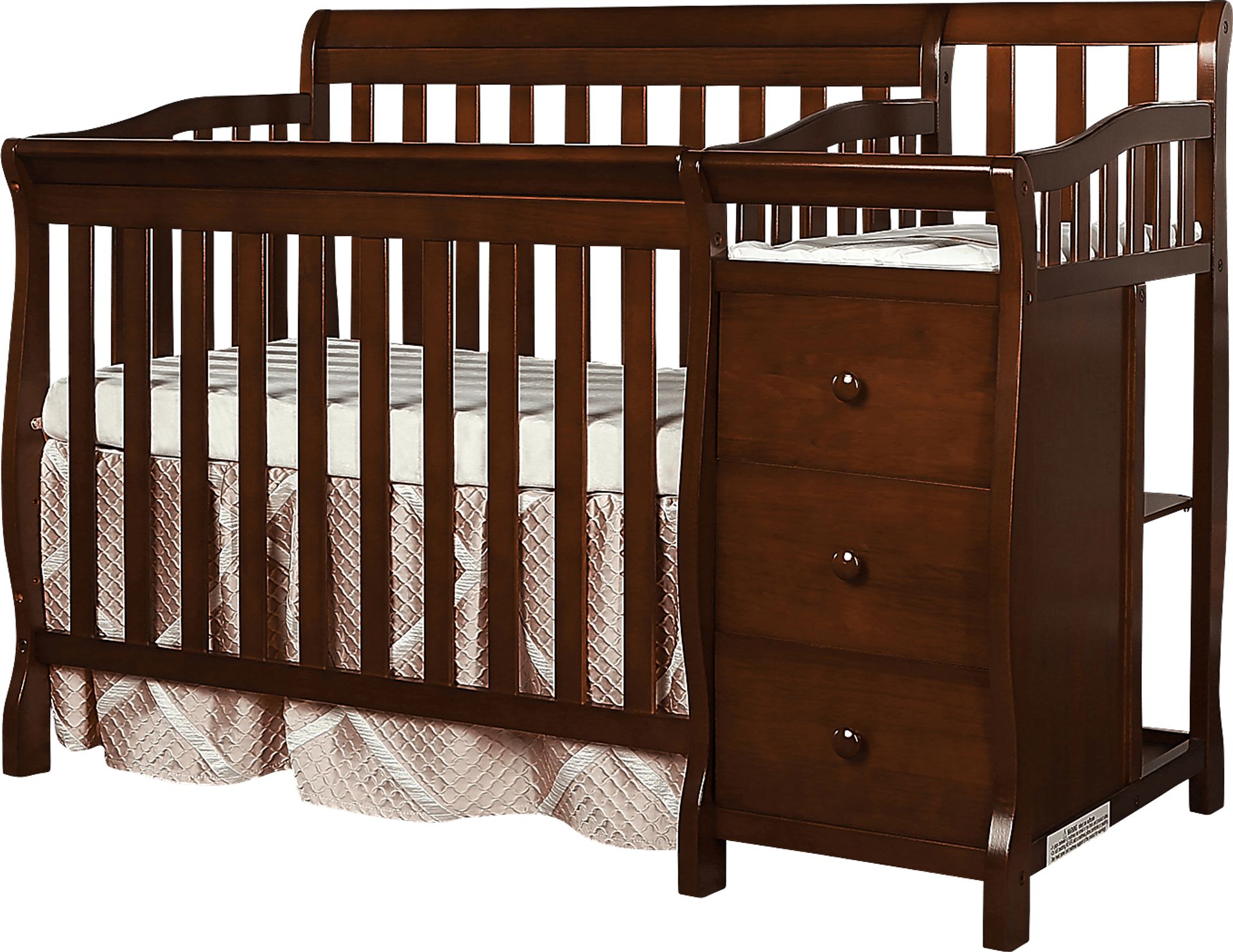 Brentley Espresso Mini Convertible Crib and Changer - Image 1