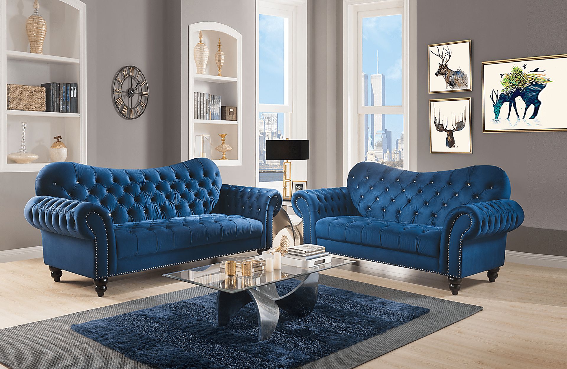 Brentnal Navy Sofa - Image 2