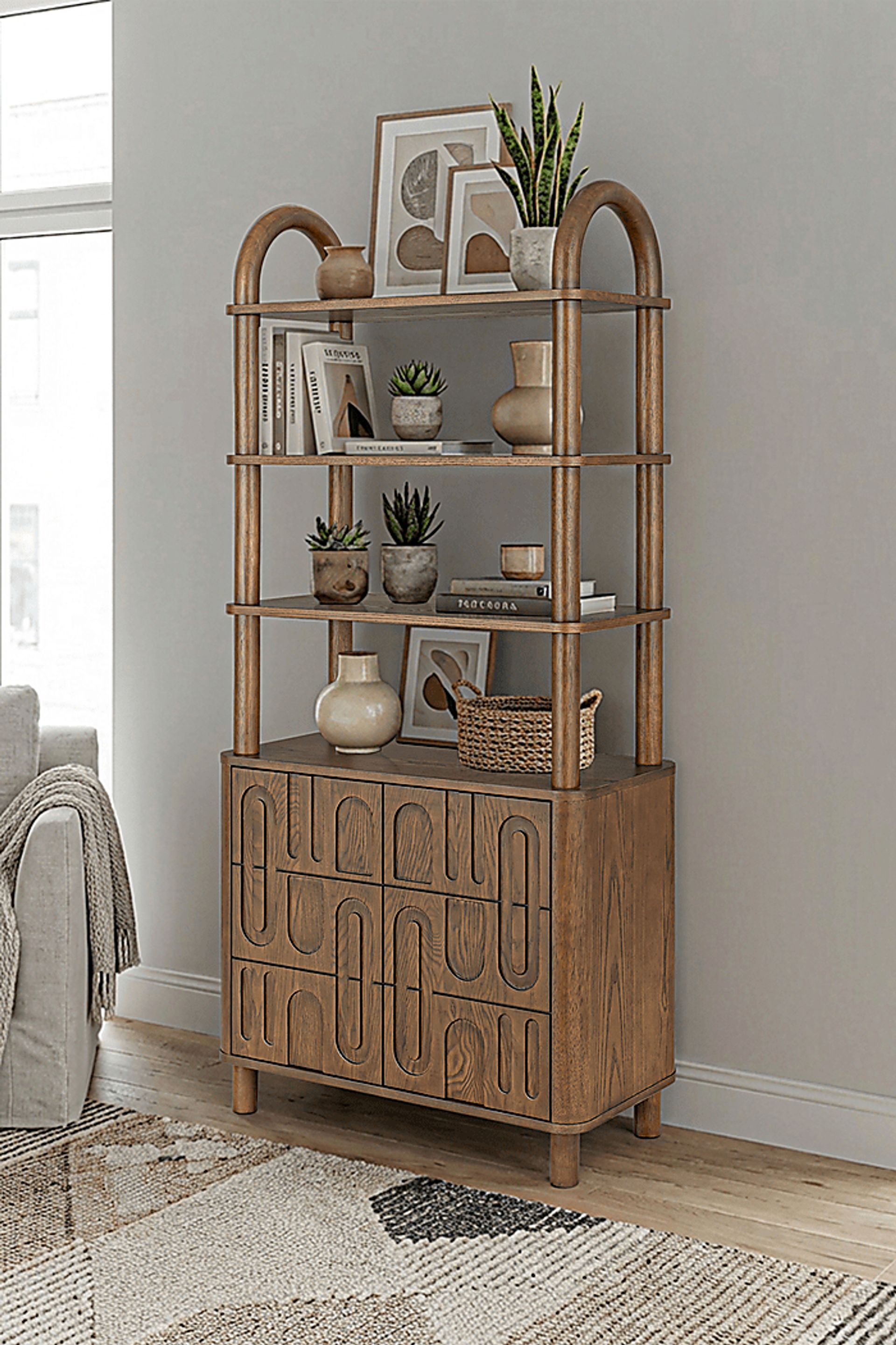 Brenton Brown Bookcase - Image 2
