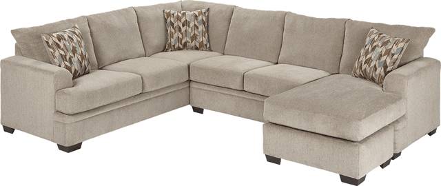 Brenton Court 2 Pc Platinum Sectional - Thumbnail - Image 1