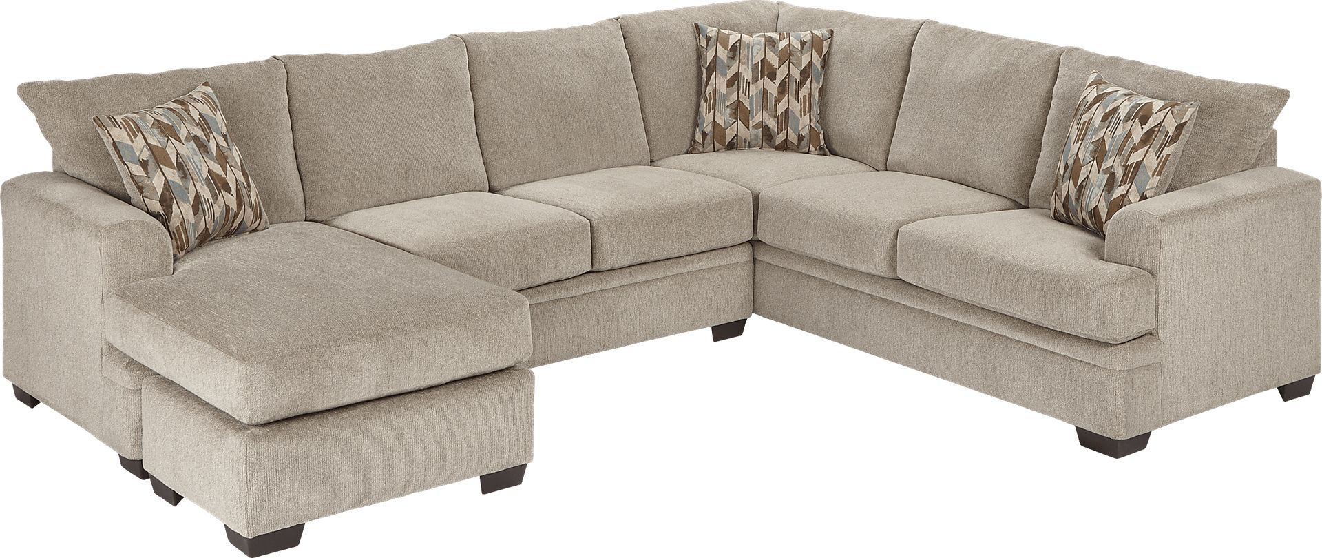 Brenton Court 2 Pc Platinum Sectional - Image 1
