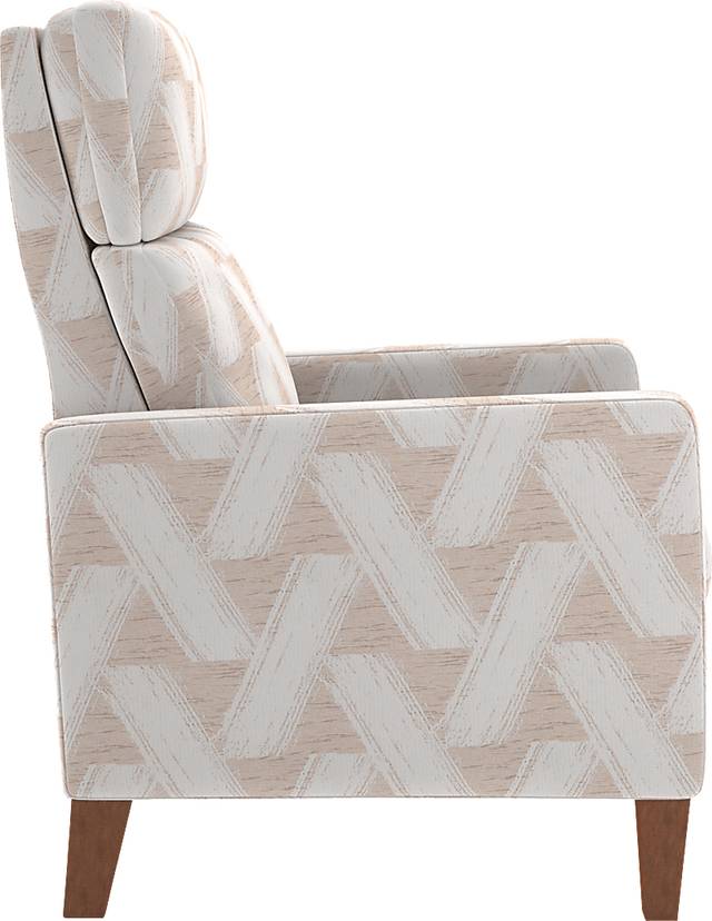 Brentway Beige Push Back Recliner - Thumbnail - Image 2