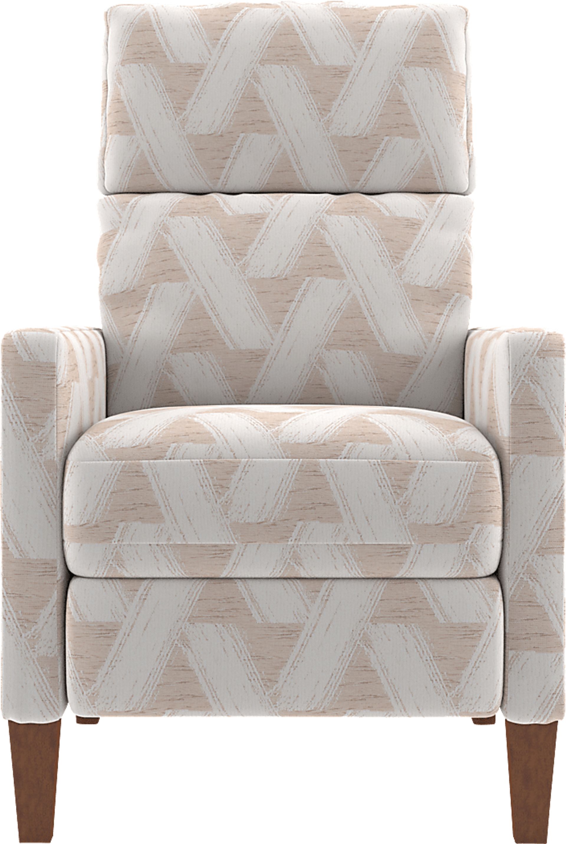 Brentway Beige Push Back Recliner - Image 3