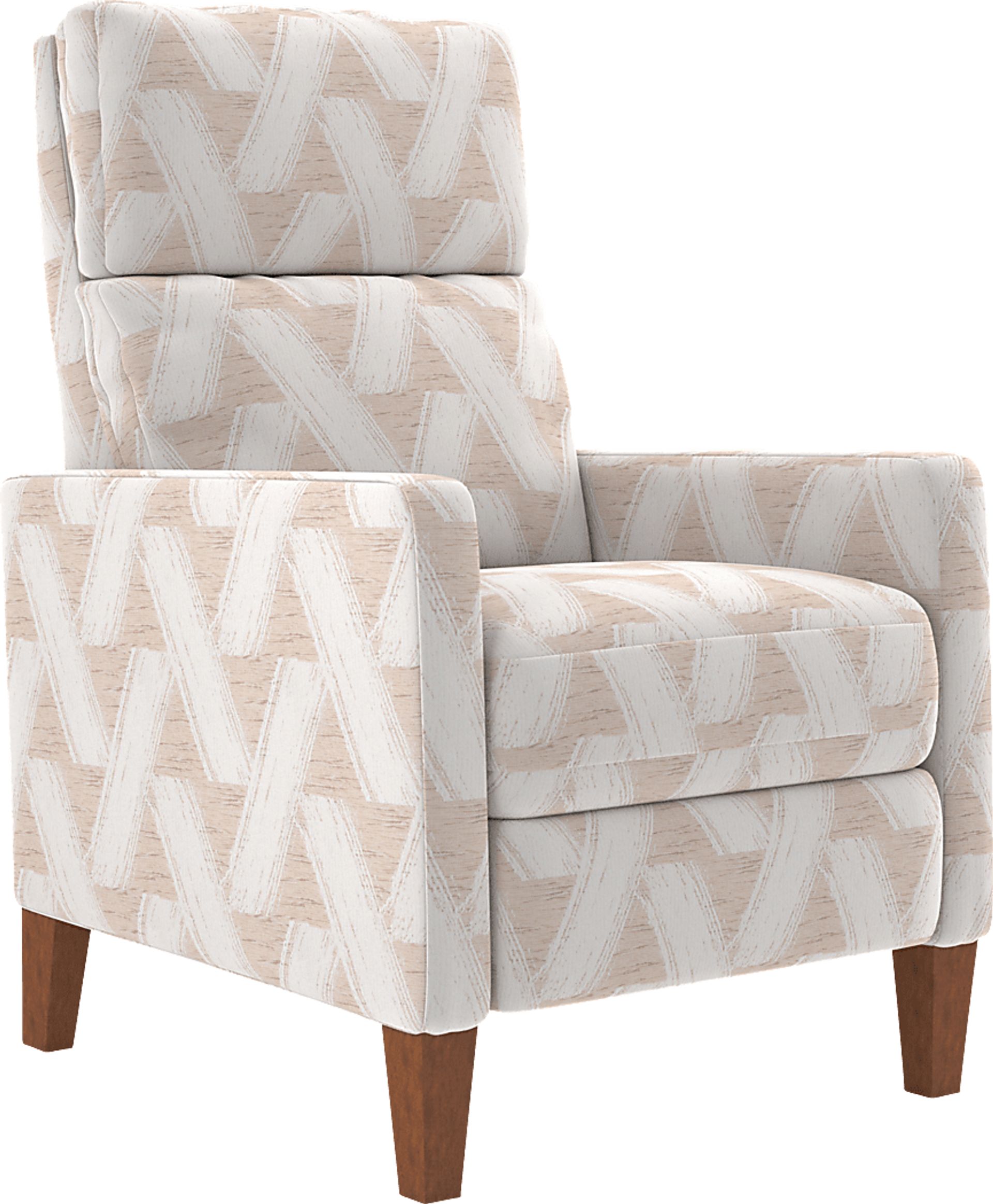Brentway Beige Push Back Recliner - Image 1