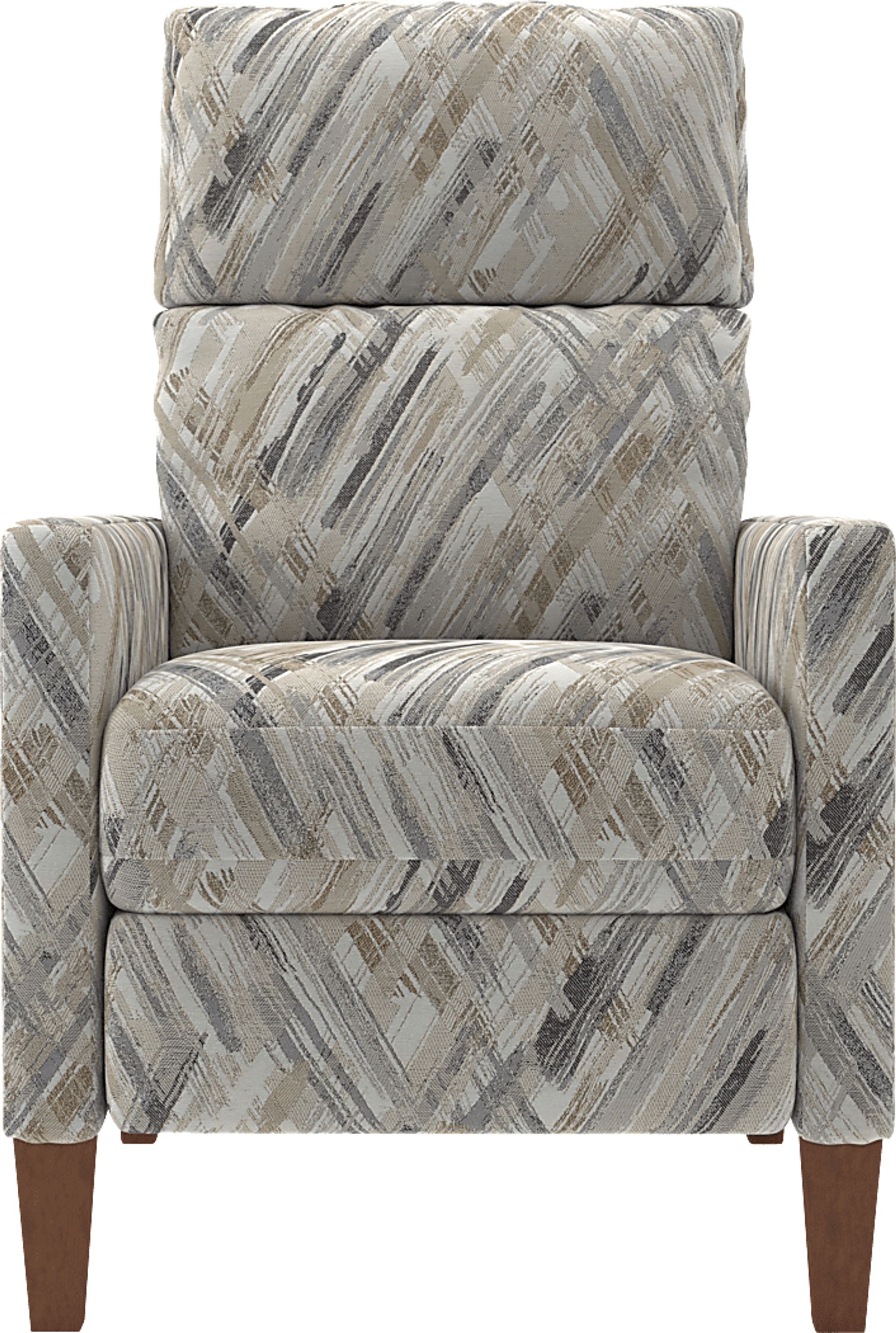 Brentway Taupe Push Back Recliner - Image 3