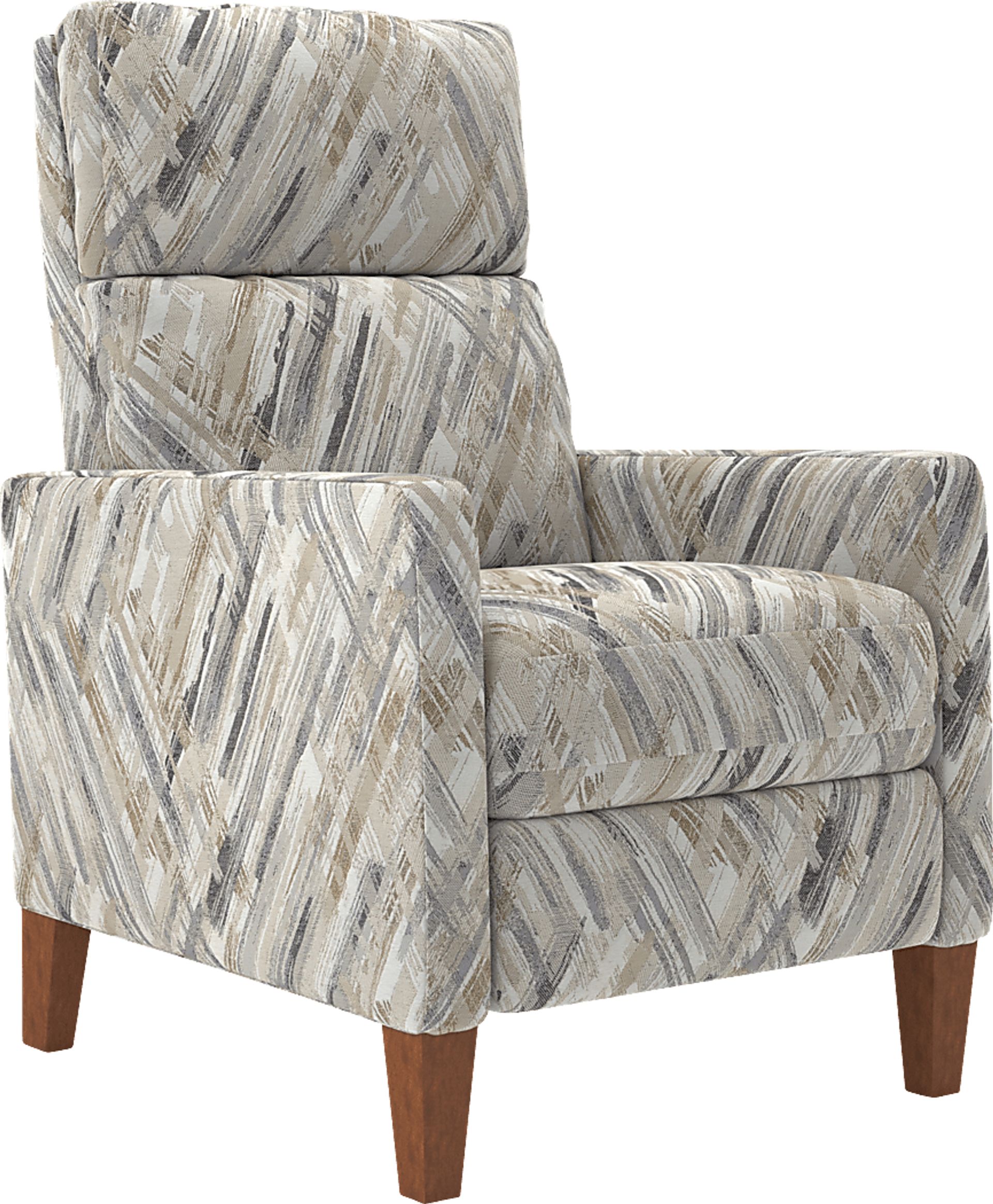 Brentway Taupe Push Back Recliner - Image 1