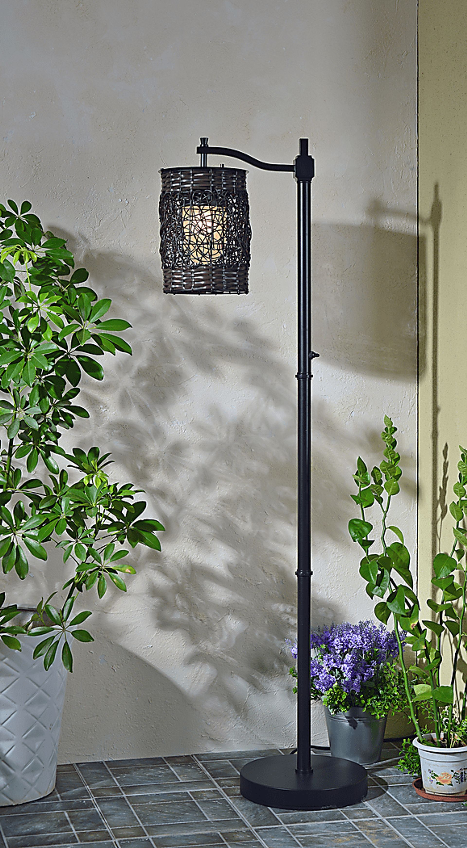 Brenty Brown Outdoor Floor Lamp - Image 13